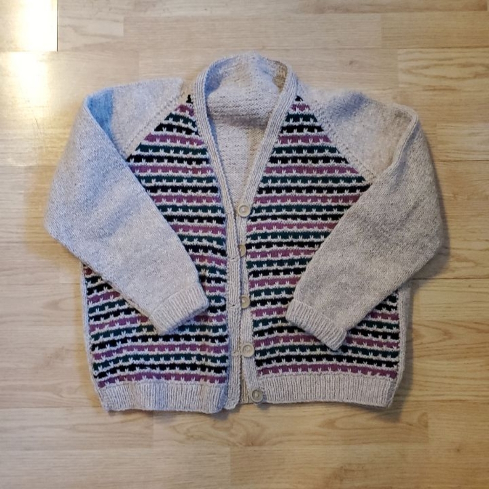 Vintage hand knitted wool sweater